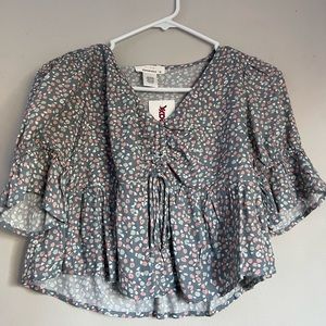 tj max floral printed top